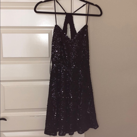 Lulus Dresses & Skirts - Lulu’s Black Sequin Skater Dress